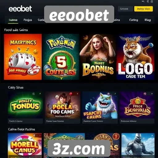 Comparação de jogos disponíveis no eeoobet